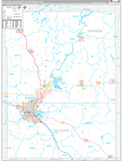 Eau Claire Metro Area Wall Map Premium Style